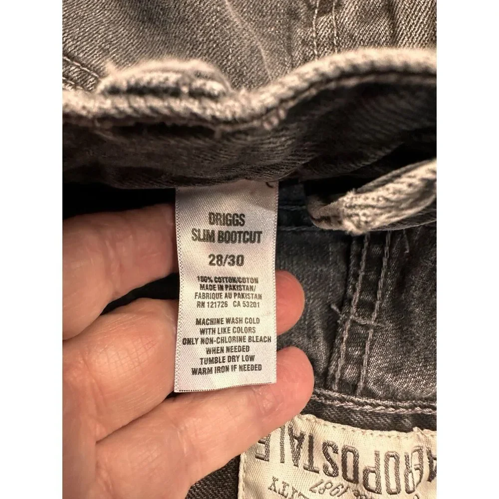 Aeropostale Driggs‎ Denim Jeans Womens 28/30 Distressed Slim Boot